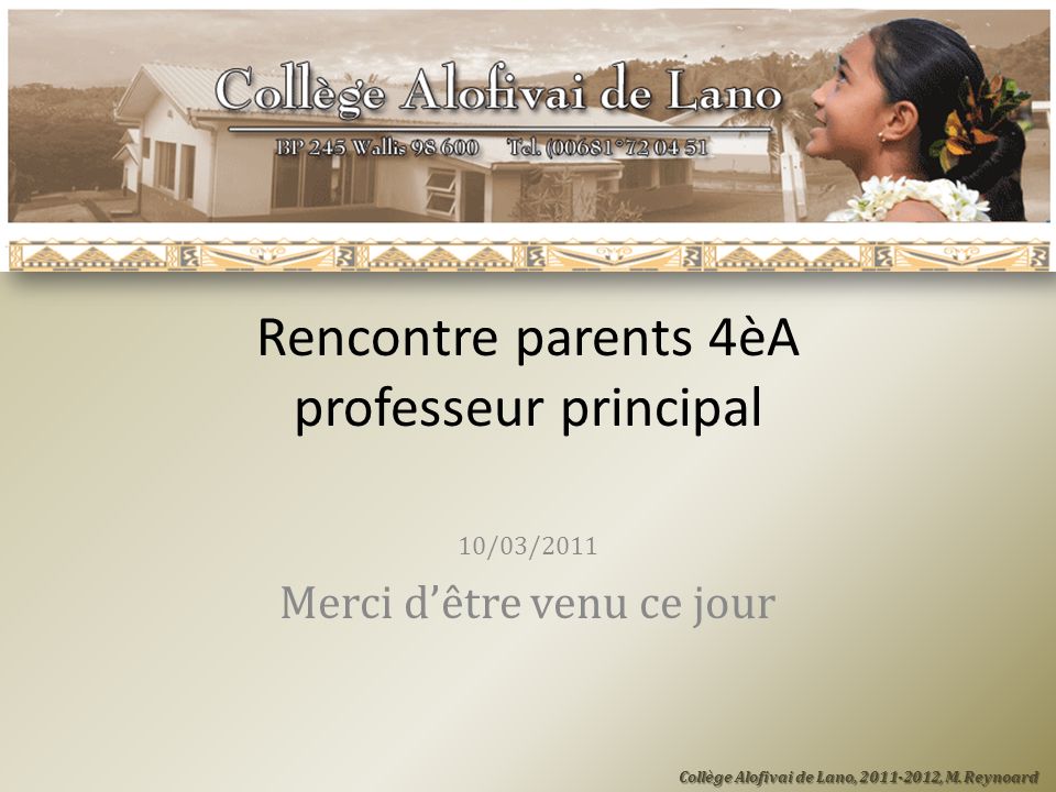 rencontres parents prof