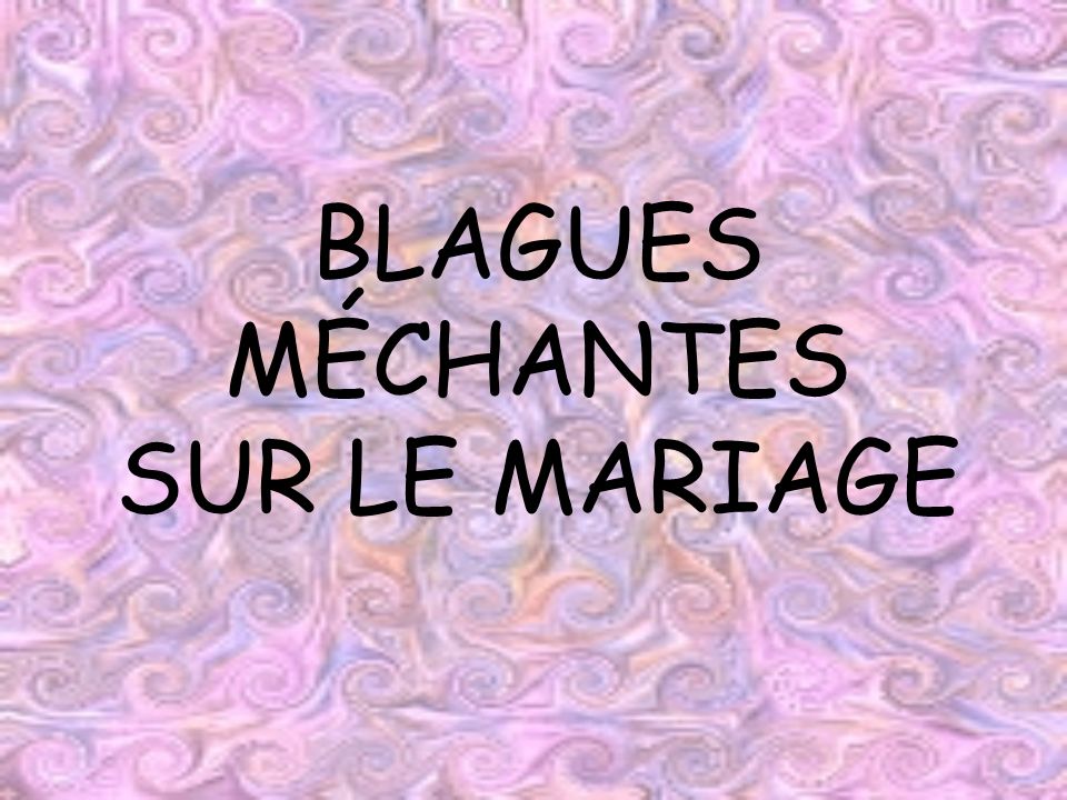 blagues mariage