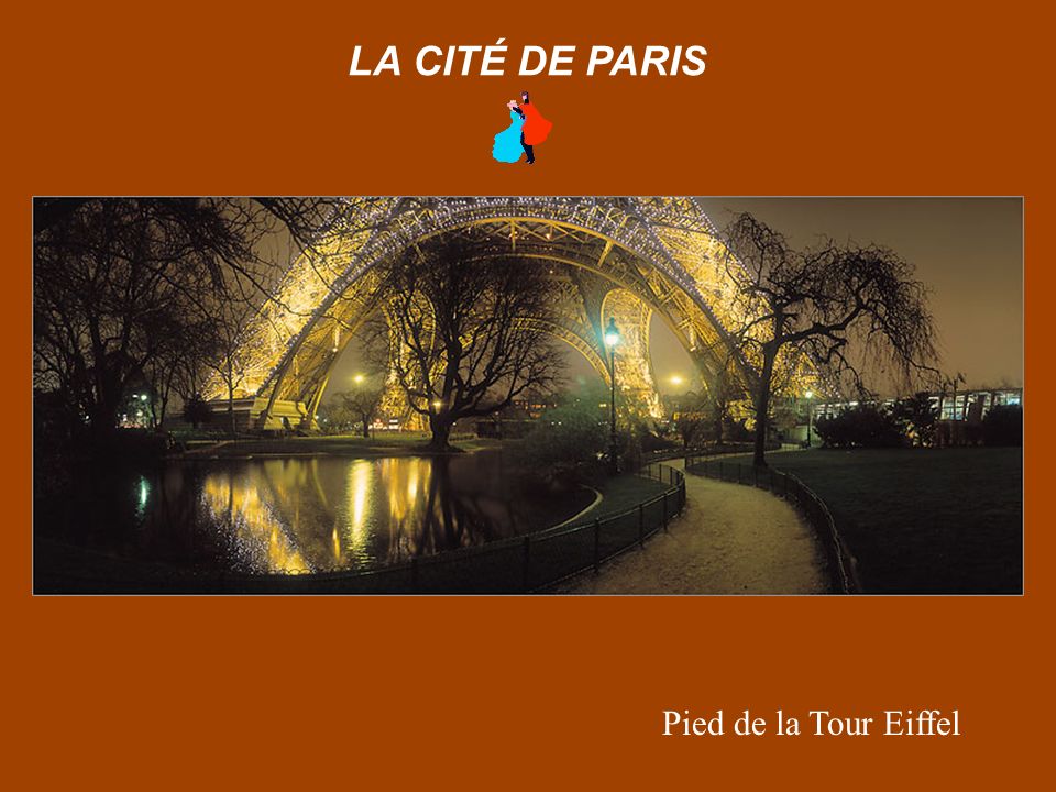 Paris depuis le Pont des Arts au lever de lune LA CITÉ DE PARIS