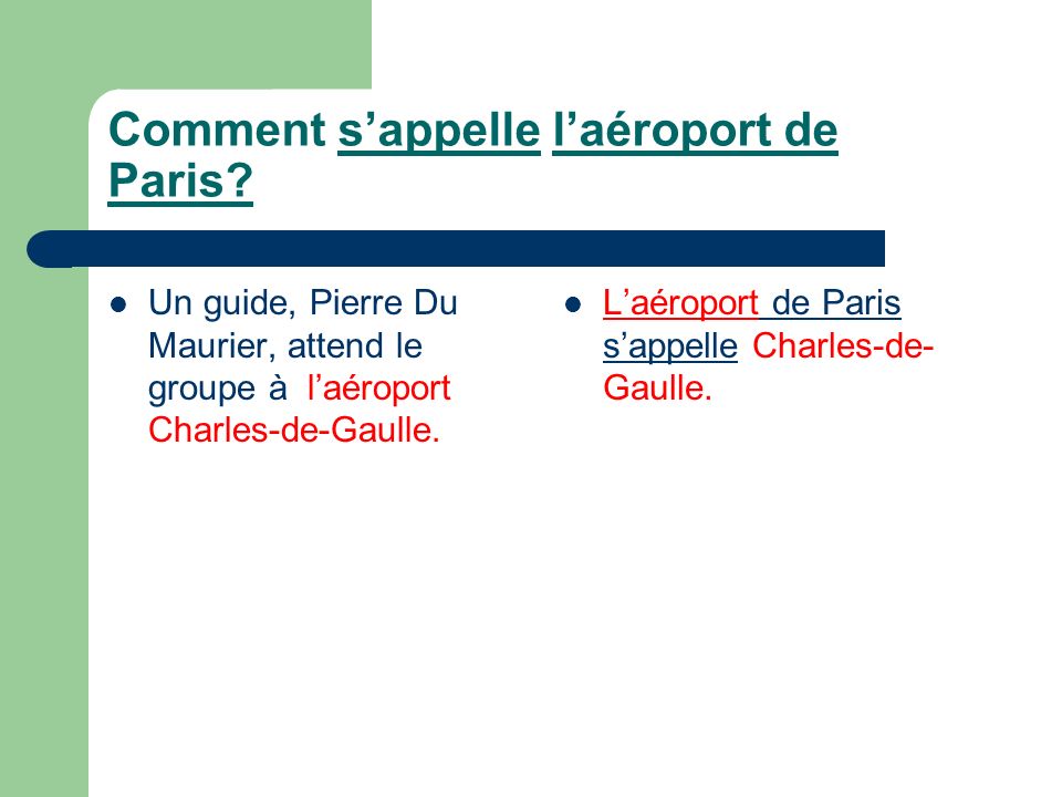 Comment sappelle laéroport de Paris.
