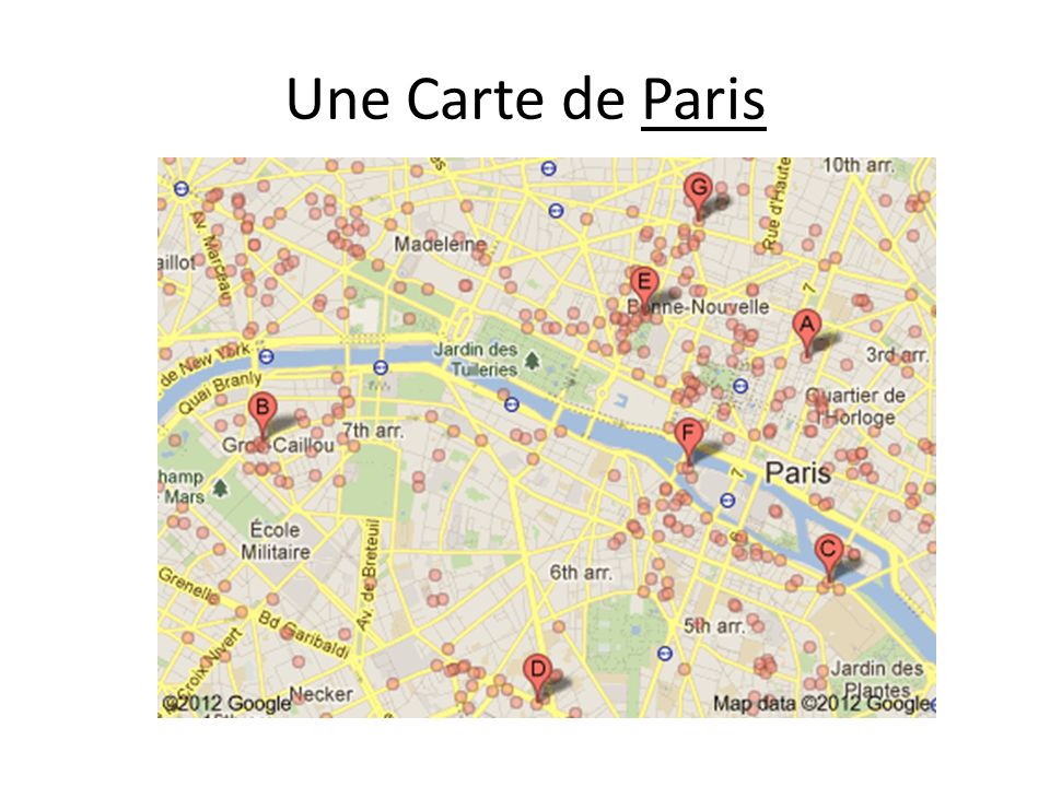 Une Carte de Paris
