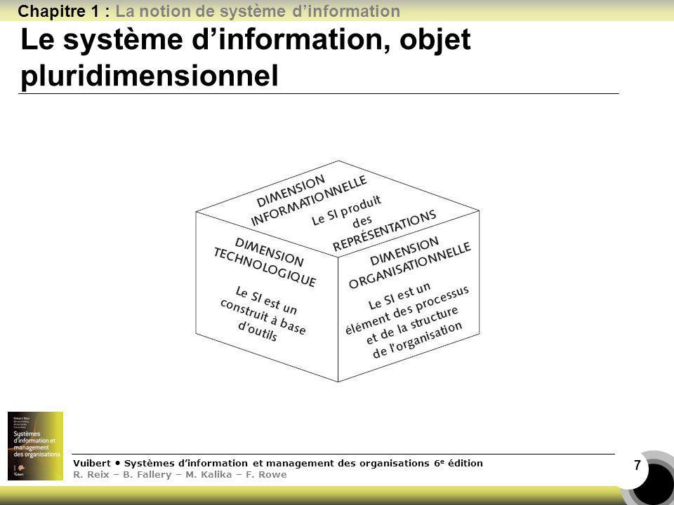 Vuibert Systèmes dinformation et management des organisations 6 e édition R.