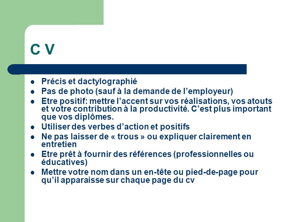 exemple cv dactylographie
