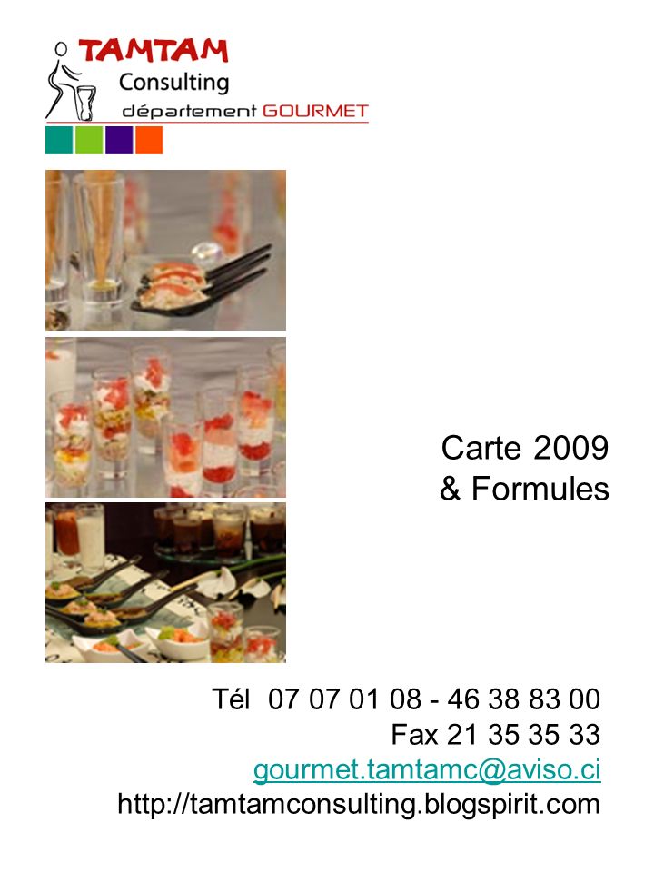 Carte 2009 & Formules Tél Fax