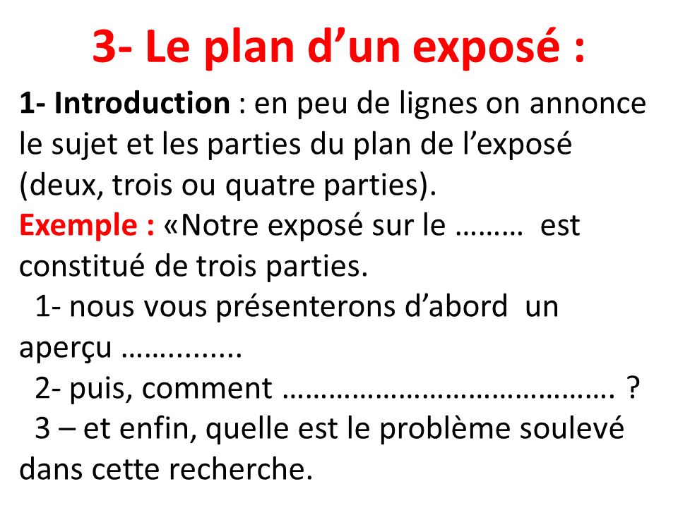 exemple d annonce de plan