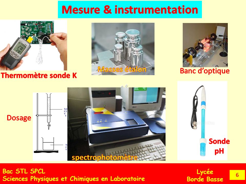 Bac STL SPCL Sciences Physiques et Chimiques en Laboratoire Lycée Borde Basse 5