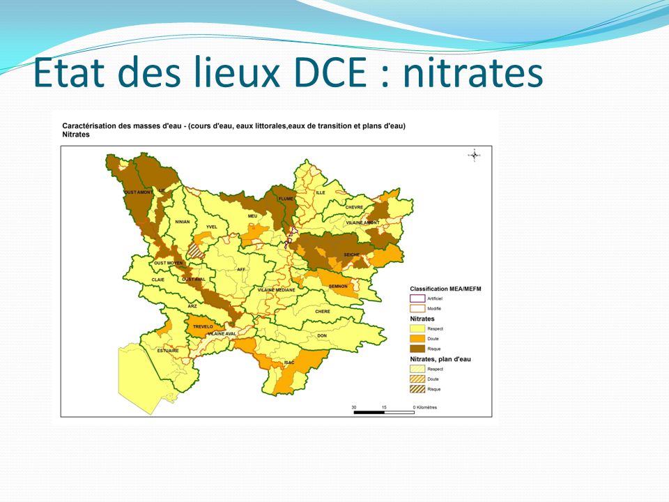 Etat des lieux DCE : nitrates