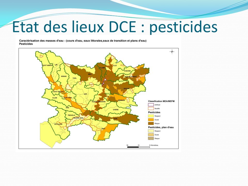 Etat des lieux DCE : pesticides