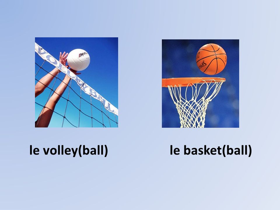 le volley(ball)le basket(ball)