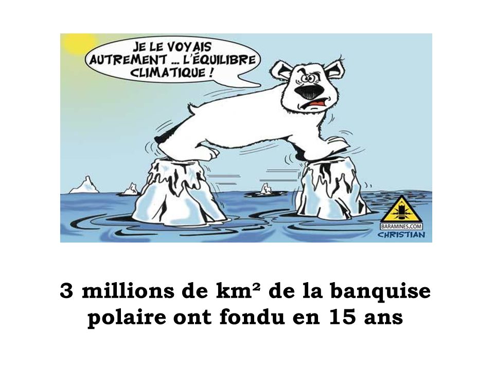 3 millions de km² de la banquise polaire ont fondu en 15 ans
