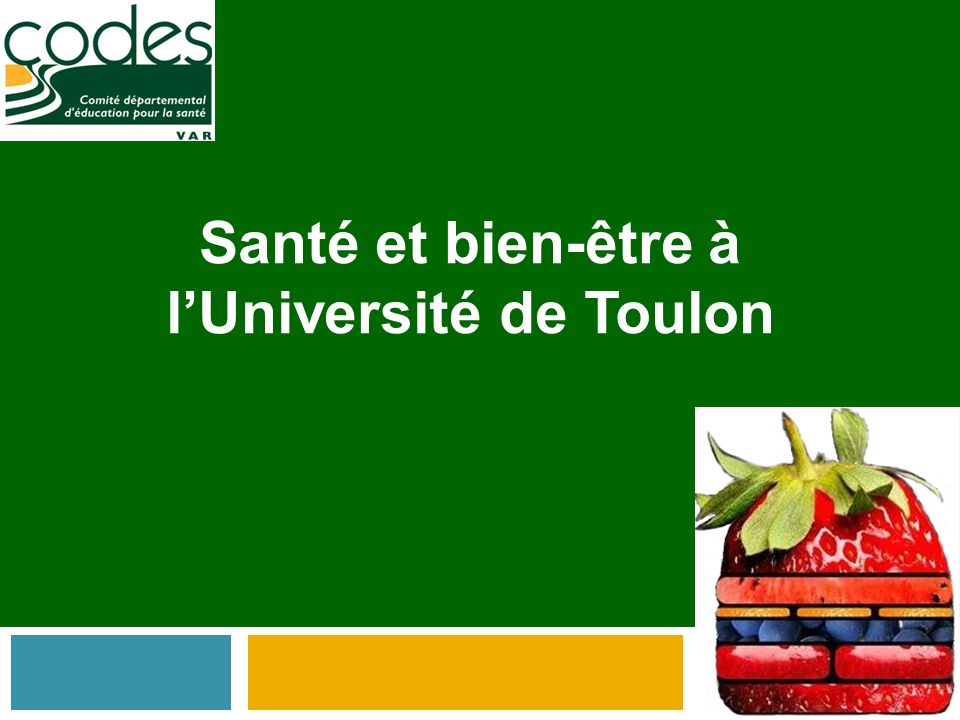 Santé et bien-être à l’Université de Toulon