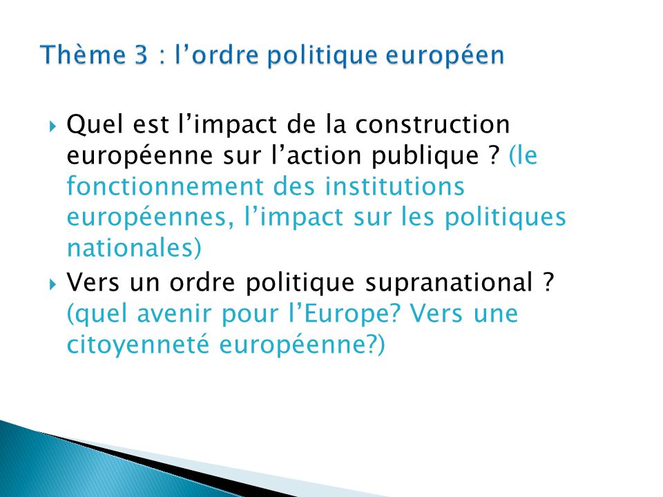  Quel est l’impact de la construction européenne sur l’action publique .