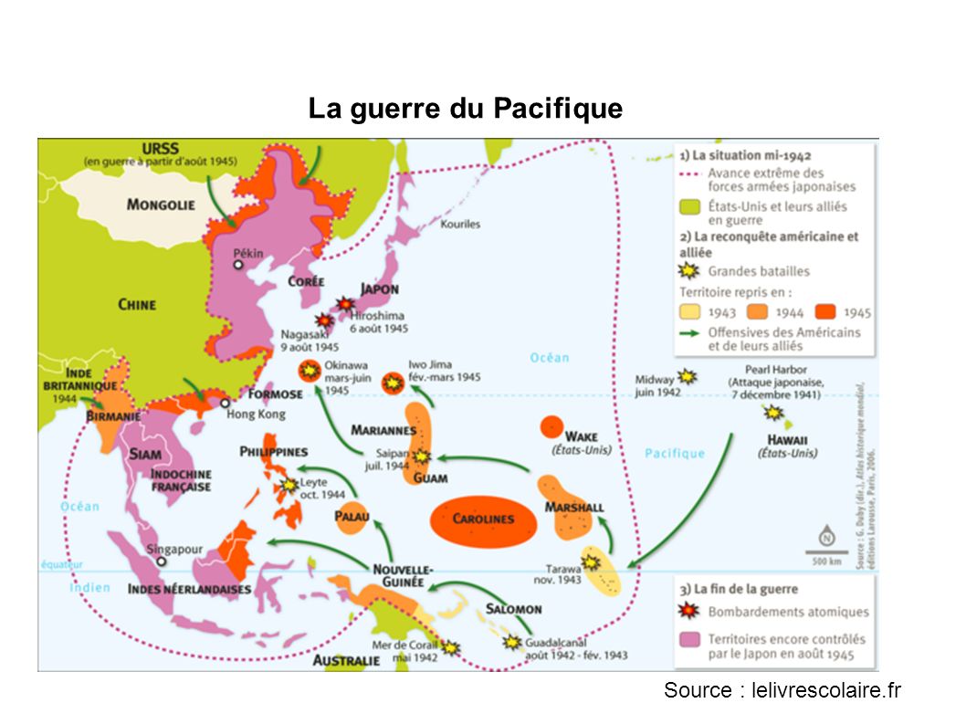 La guerre du Pacifique Source : lelivrescolaire.fr