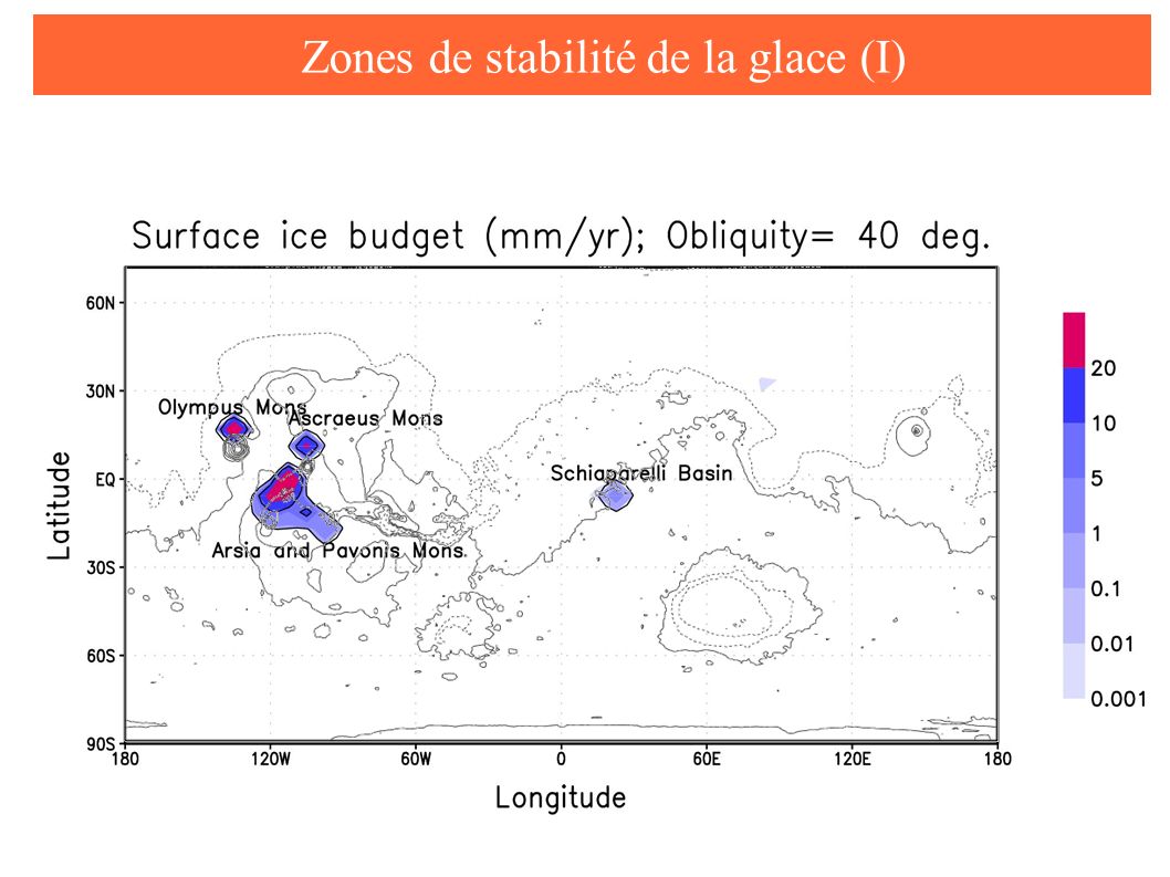 Zones de stabilité de la glace (I)