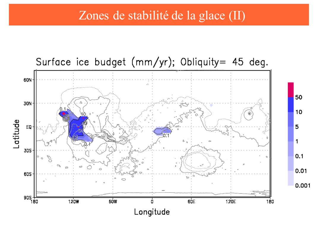 Zones de stabilité de la glace (II)
