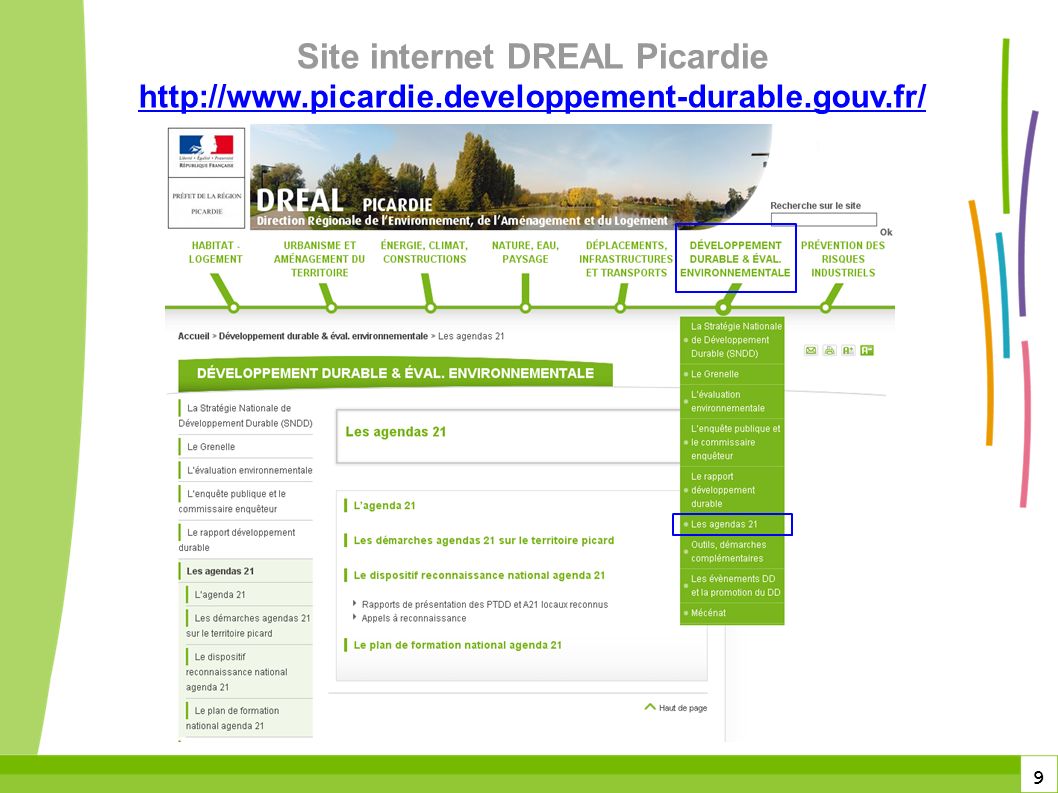 9 Site internet DREAL Picardie