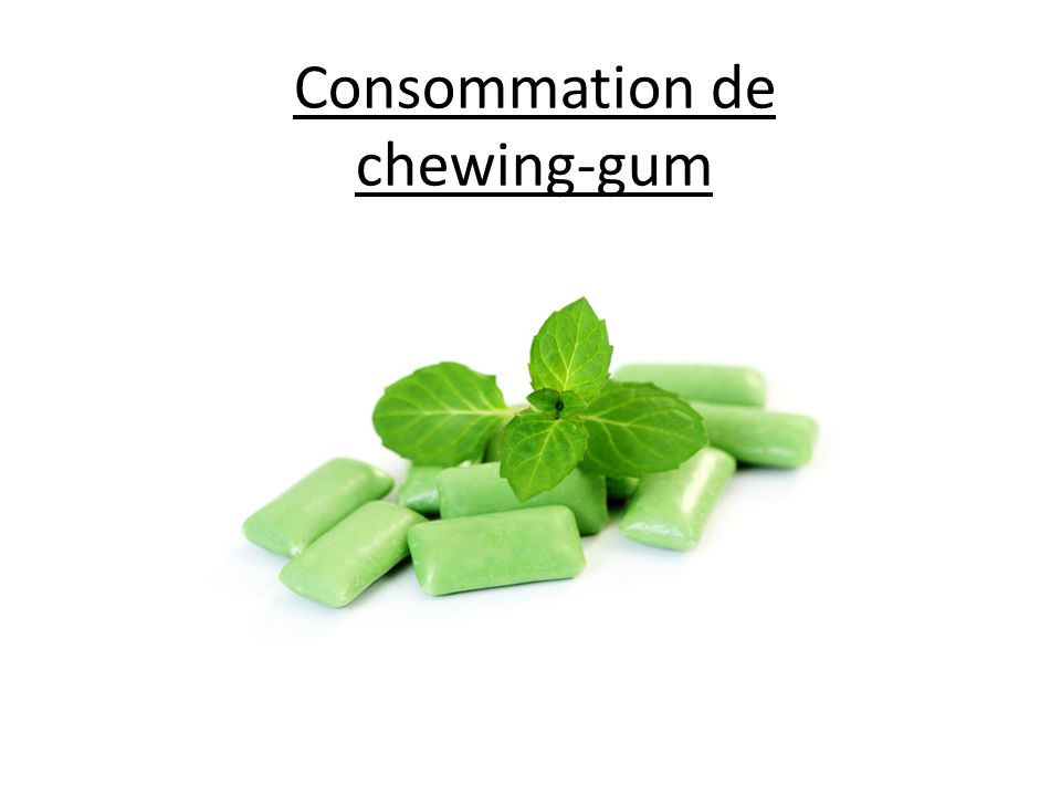 Consommation de chewing-gum