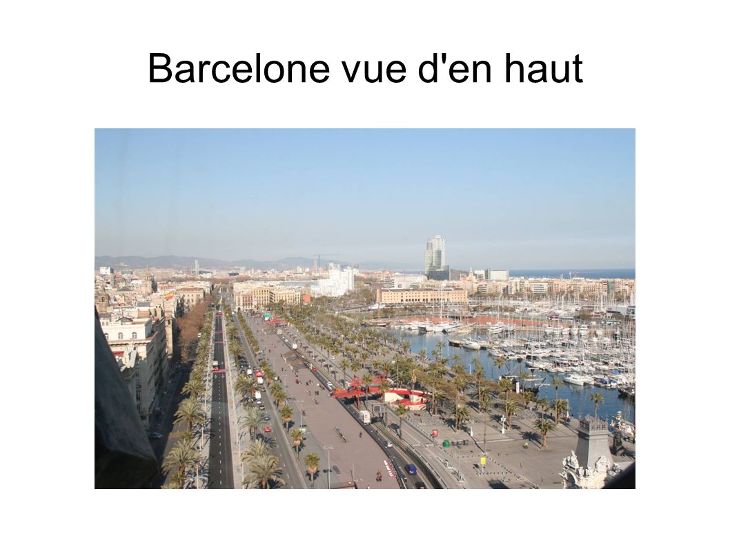 Barcelone vue d en haut