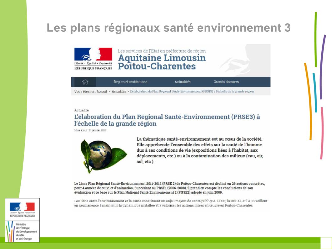 Les plans régionaux santé environnement 3