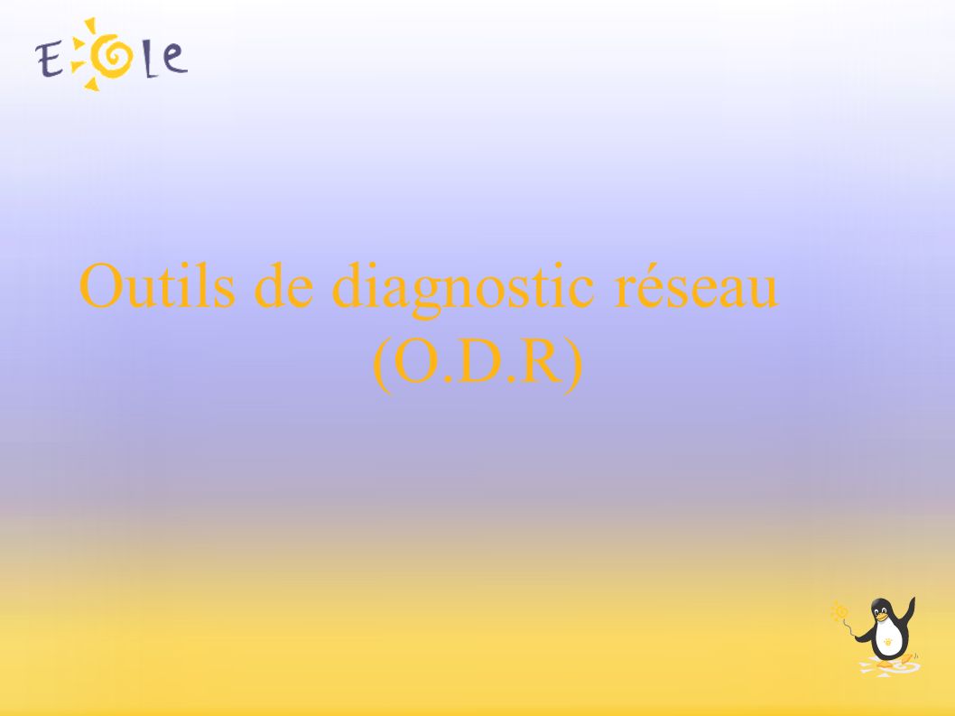 Outils de diagnostic réseau (O.D.R)
