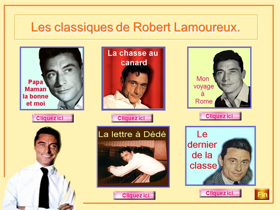 Les grands classiques de Robert Lamoureux. Les grands classiques de Robert Lamoureux.