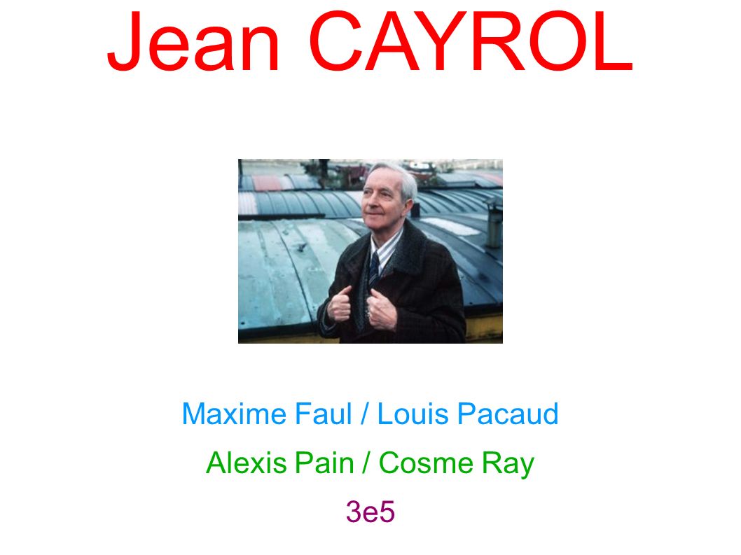 Jean CAYROL Maxime Faul / Louis Pacaud Alexis Pain / Cosme Ray 3e5