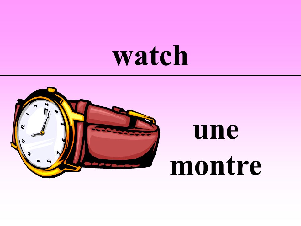 watch une montre