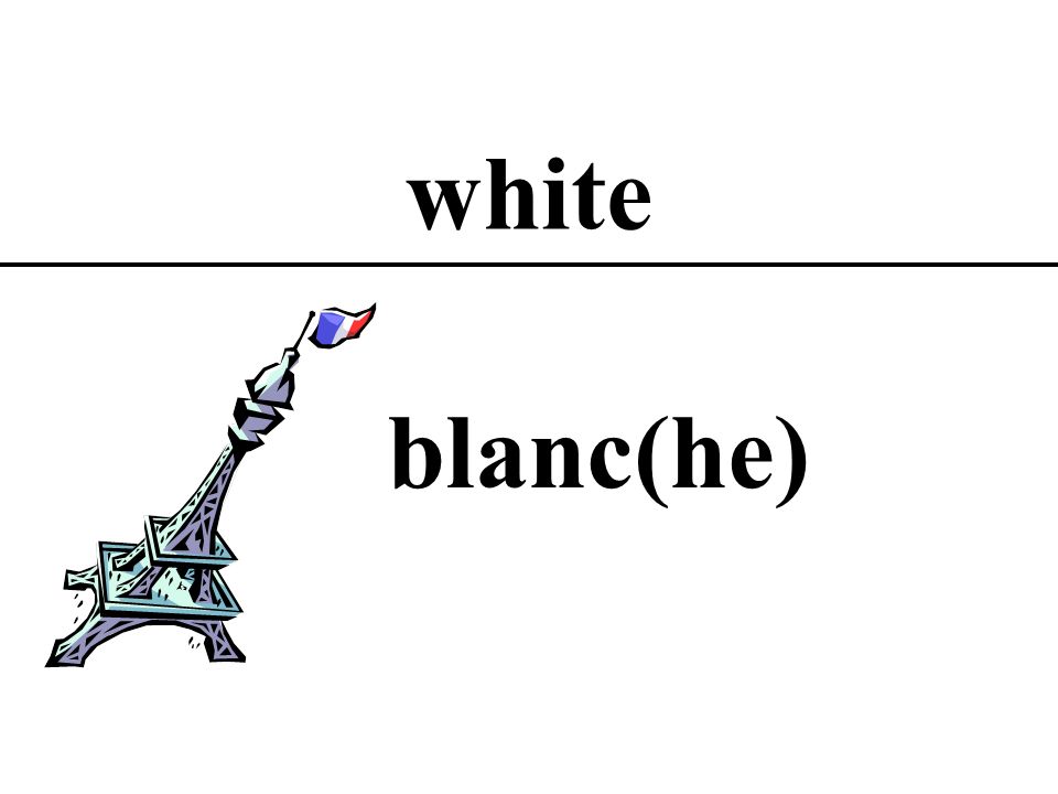 white blanc(he)