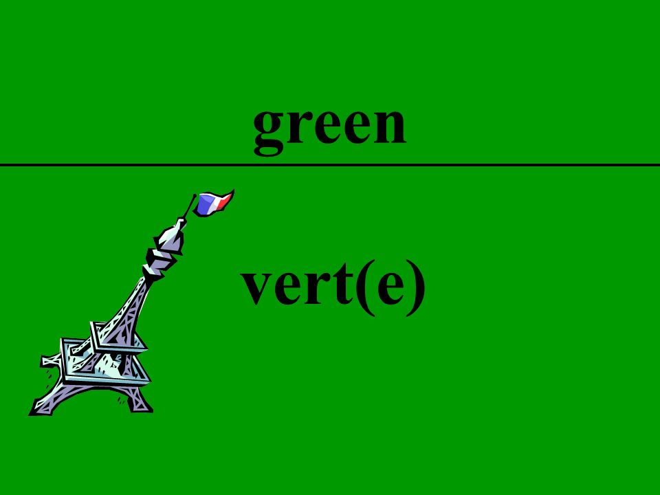 green vert(e)
