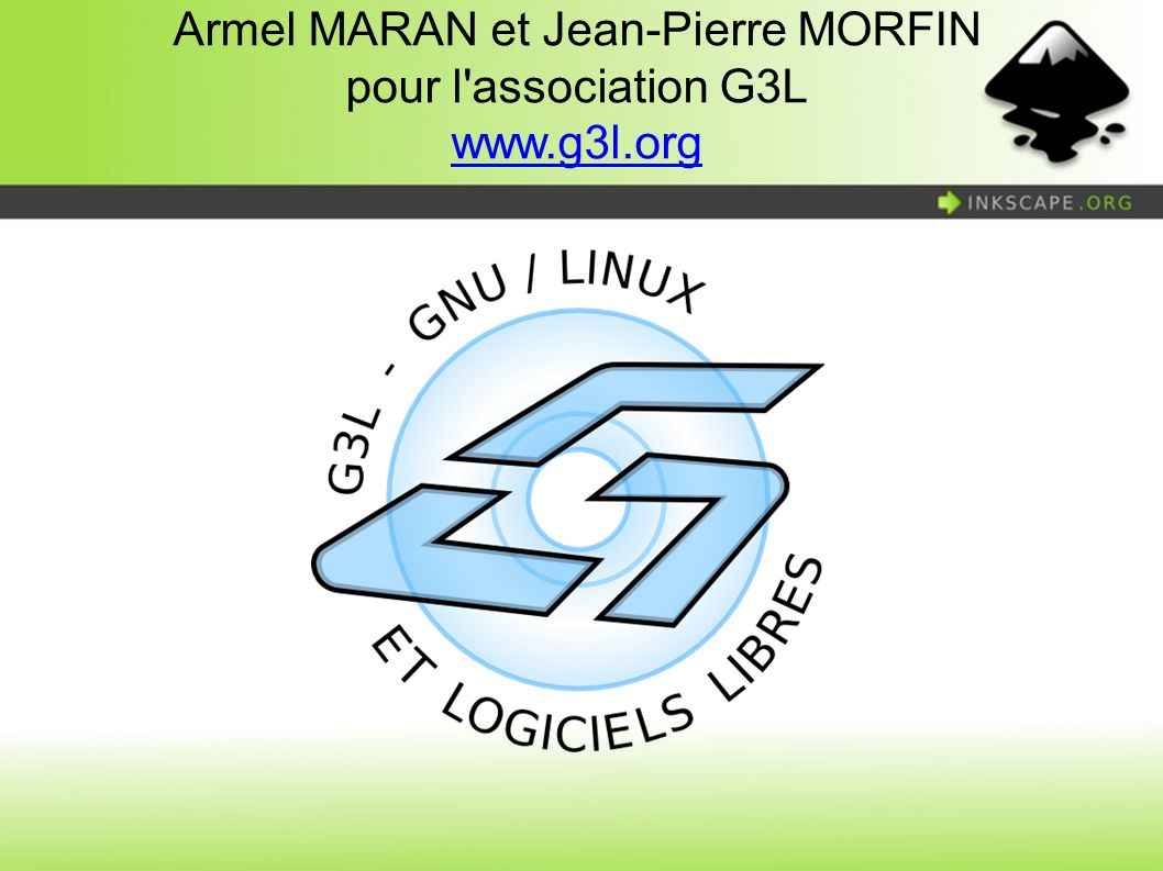 Armel MARAN et Jean-Pierre MORFIN pour l association G3L