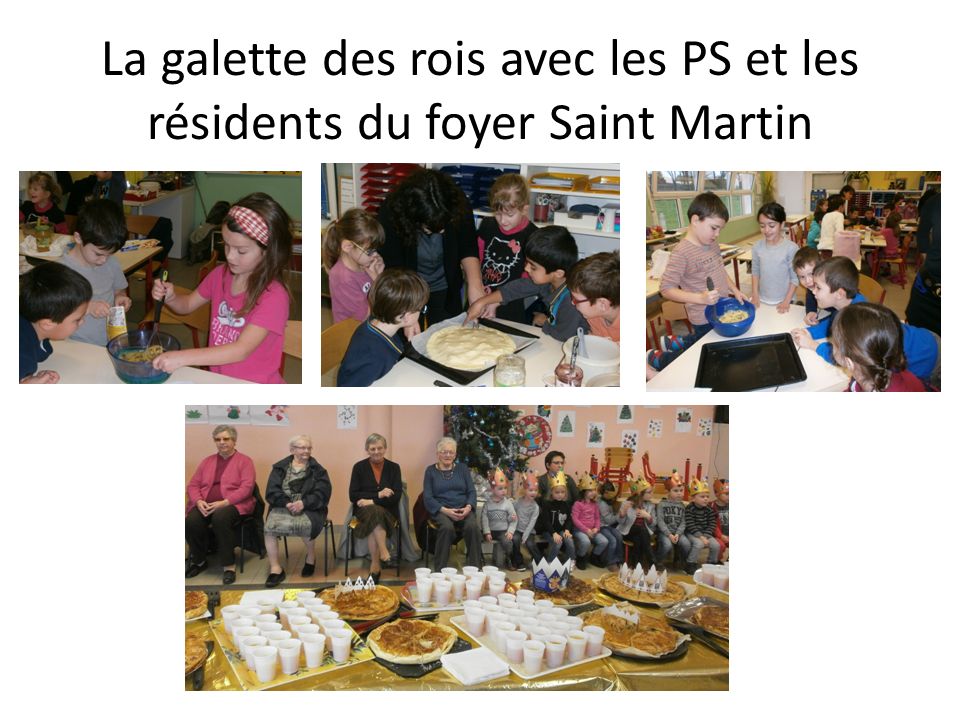 La galette des rois avec les PS et les résidents du foyer Saint Martin