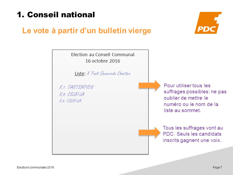 Elections communales 2016 Page 7 1.