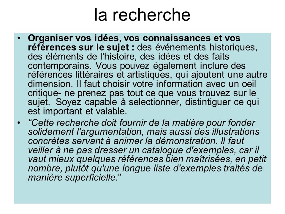 comment traiter un sujet de dissertation en histoire