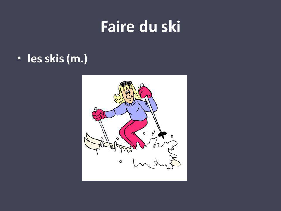 les skis (m.) Faire du ski