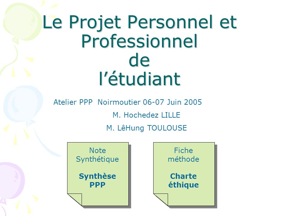 Powerpoint présentation projet professionnel