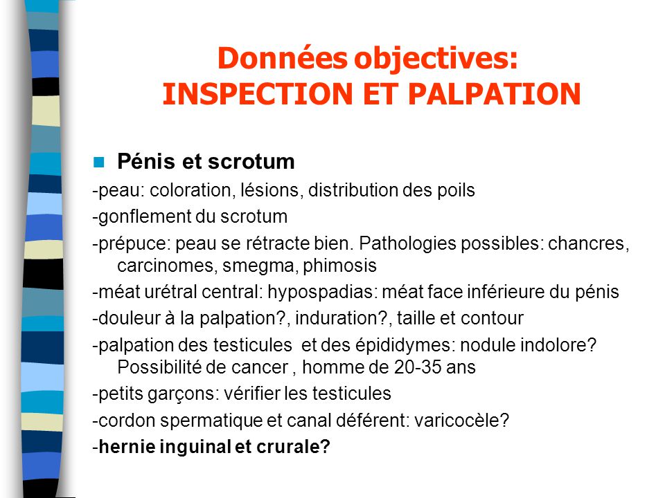 Gonflement du prépuce