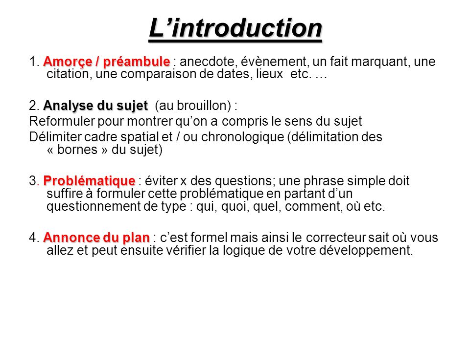 Comment faire l annonce du plan dans une dissertation year