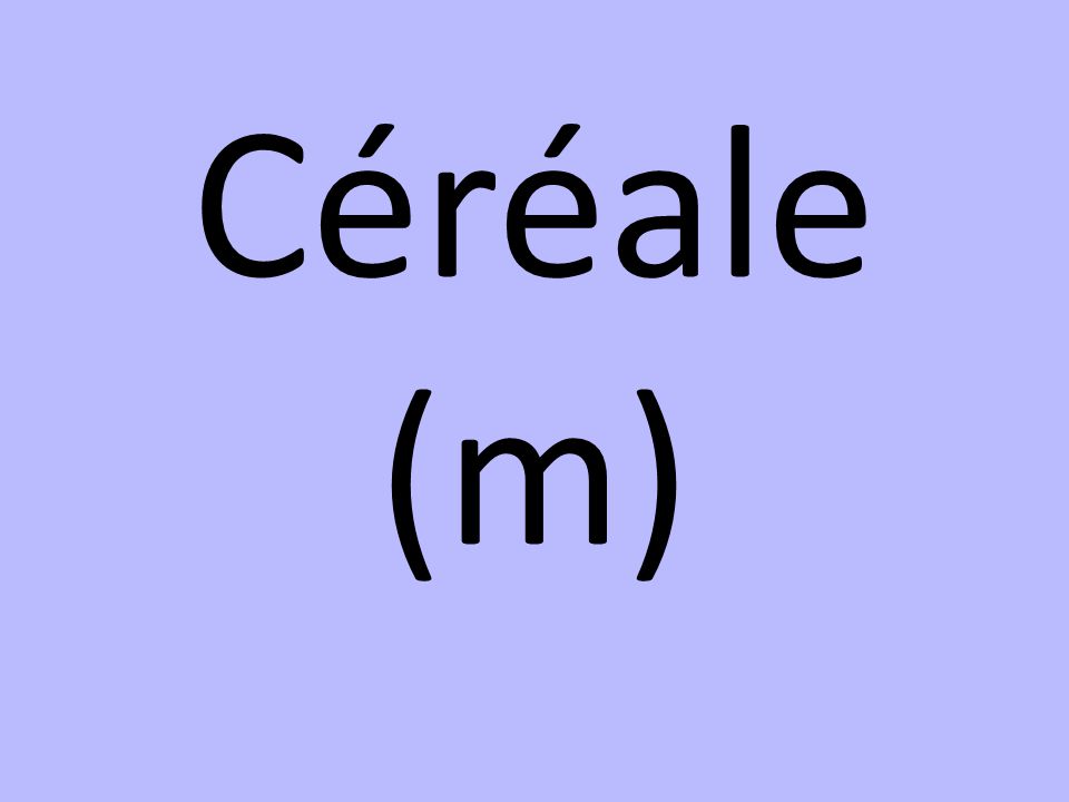 Céréale (m)
