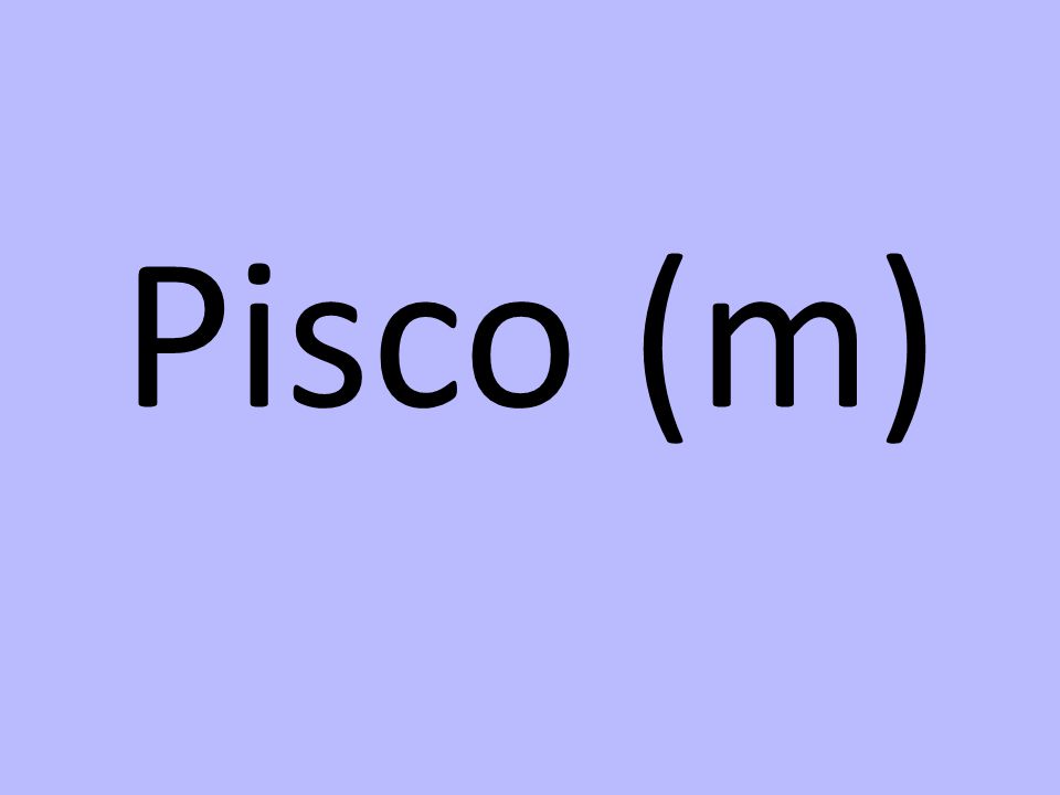Pisco (m)