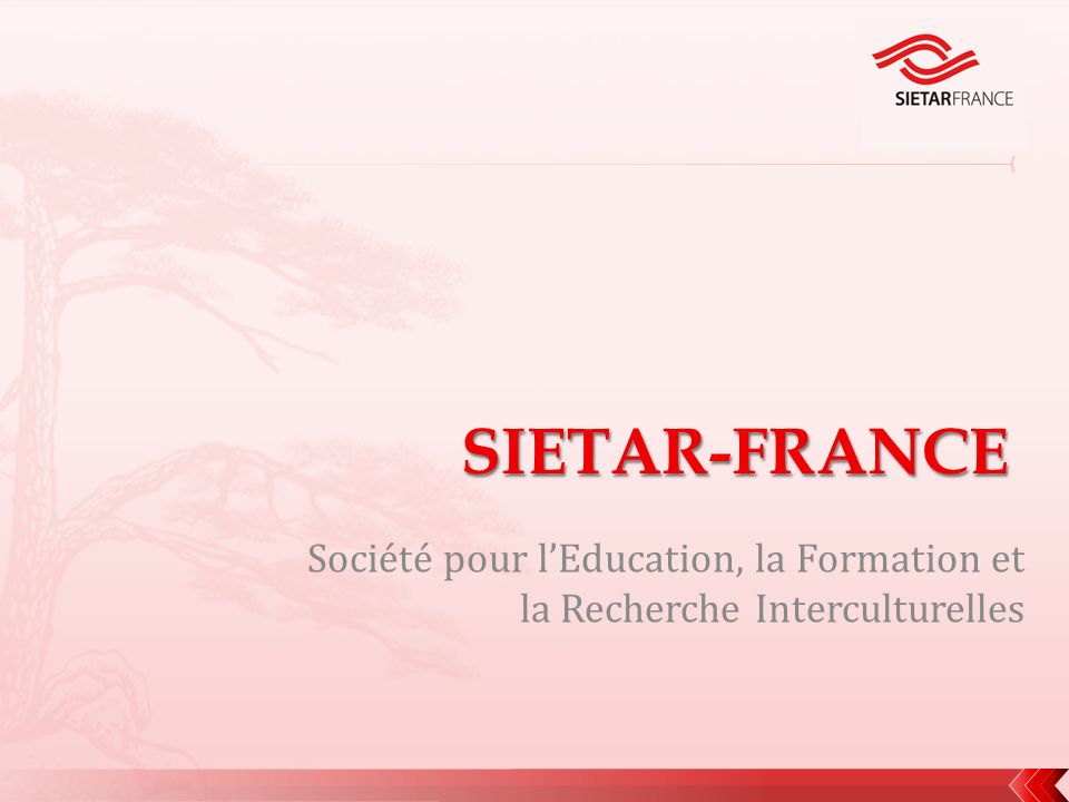 Société pour lEducation, la Formation et la Recherche Interculturelles