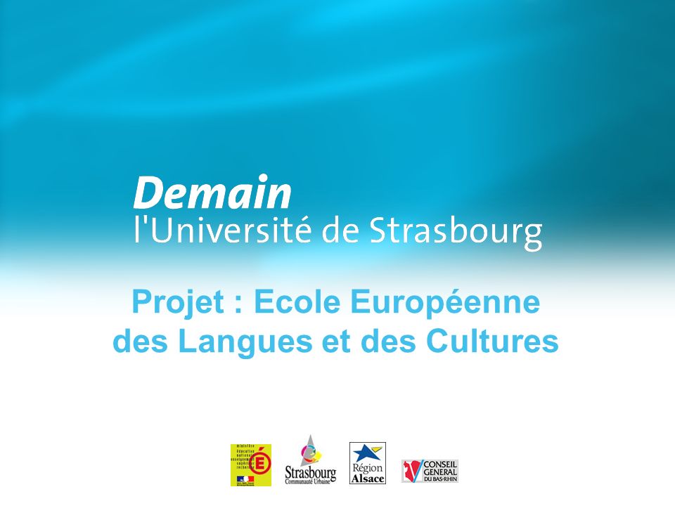 Projet : Ecole Européenne des Langues et des Cultures