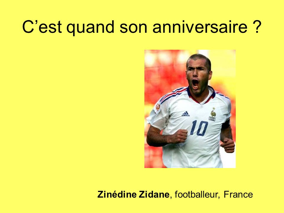 Zinédine Zidane, footballeur, France