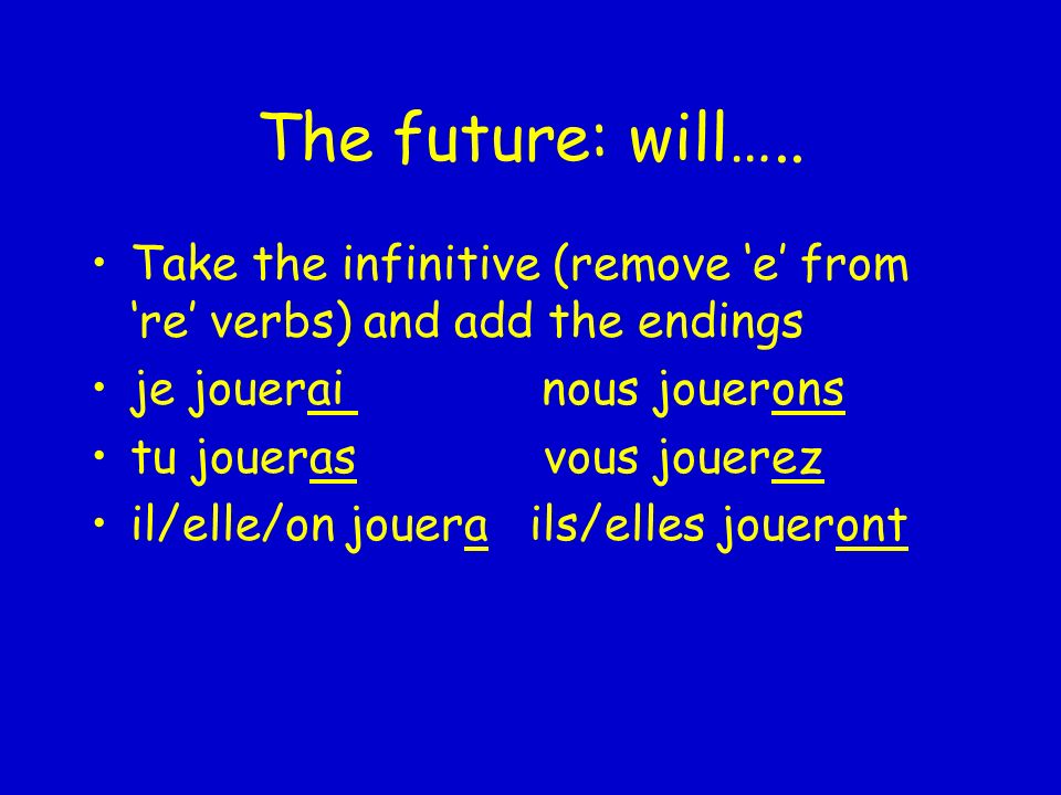 The future: will…..