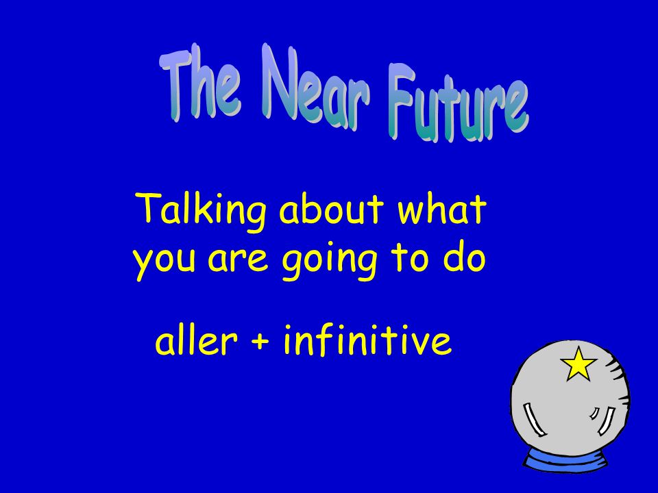 Talking about what you are going to do aller + infinitive