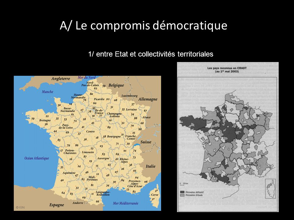 A/ Le compromis démocratique 1/ entre Etat et collectivités territoriales