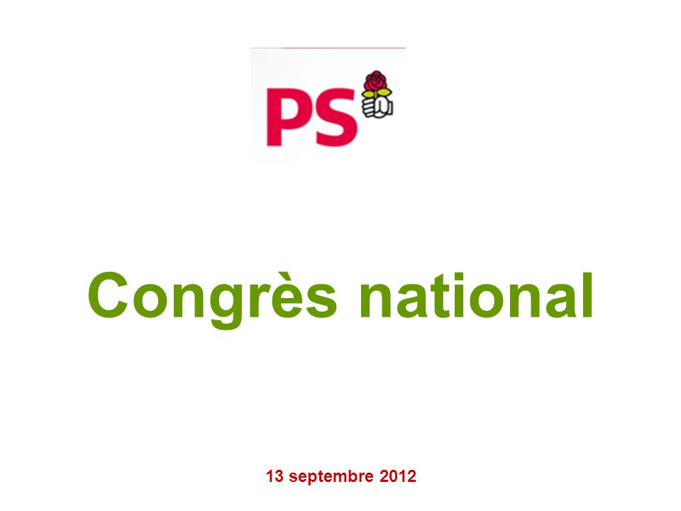 Congrès national 13 septembre 2012