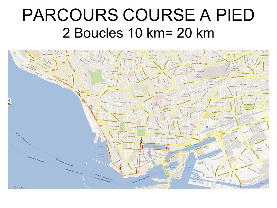 PARCOURS COURSE A PIED 2 Boucles 10 km= 20 km