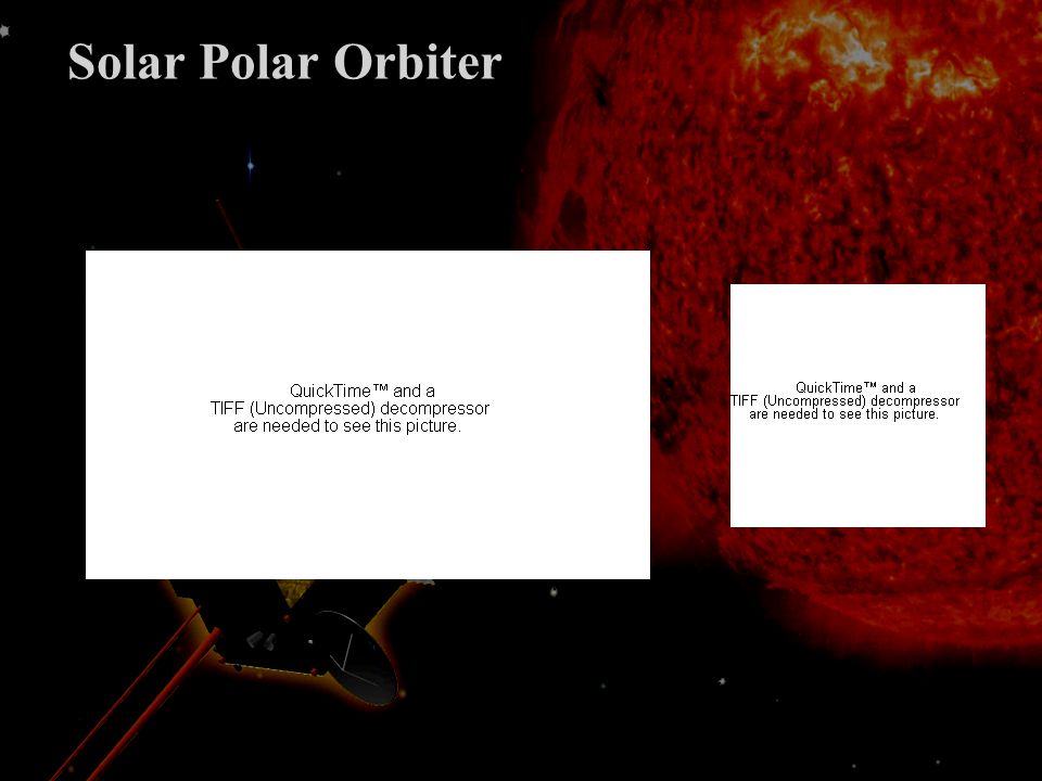 Prospective Solar Orbiter est en danger Soutien ferme de Solar Orbiter par le PNST La physique solaire à lESA est en danger Dautre missions existent (NASA, IKI) Réponse nécessaire à CV sans mettre en danger Solar Orbiter