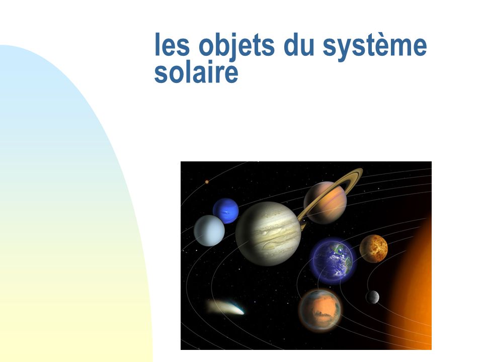 les objets du système solaire