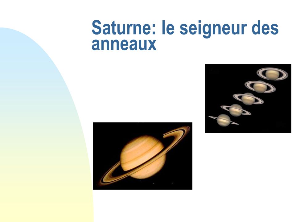 Saturne: le seigneur des anneaux